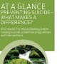 At a Glance: Preventing Suicide - What Makes a Difference?